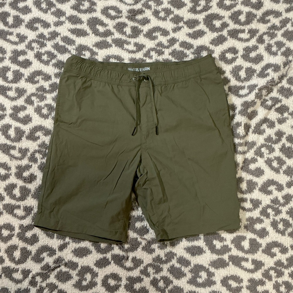 Olive Green Men's Hybrid Shorts Stretch Duluth Trading Company Alaskan Hardgear
